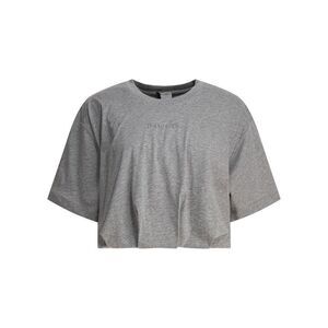 PINKO Women's Cropped Logo T-Shirt Women GREY T-Shirts & Tops